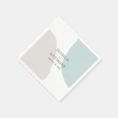 モダンシンプル抽象芸術結婚図形 スタンダードカクテルナプキン (角)