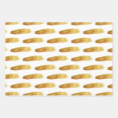 モダンシンプル抽象芸術金ゴールドストローク ラッピングペーパーシート (正面)