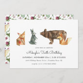 モダンシンプル招待状 (正面/裏面)