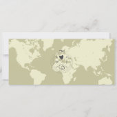 モダンシンプル搭乗券 招待状 (裏面)