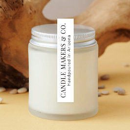 モダンシンプル改ざん防止薄型キャンドルラベル ラベル