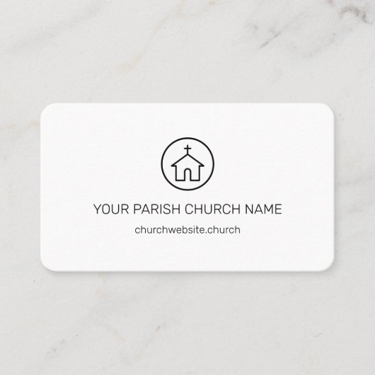 モダンシンプル教教会 名刺 (正面)