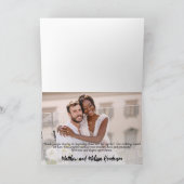 モダンシンプル数々の写真結婚サンキューカード サンキューカード (内部)