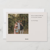 モダンシンプル数々のPhoto Christmas Holiday Card シーズンカード (裏面)