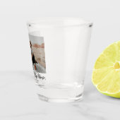 モダンシンプル新しい脚本の写結婚真 ショットグラス (右)