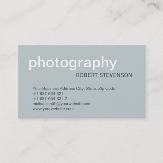 モダンシンプル普通写真名刺 名刺 (正面)