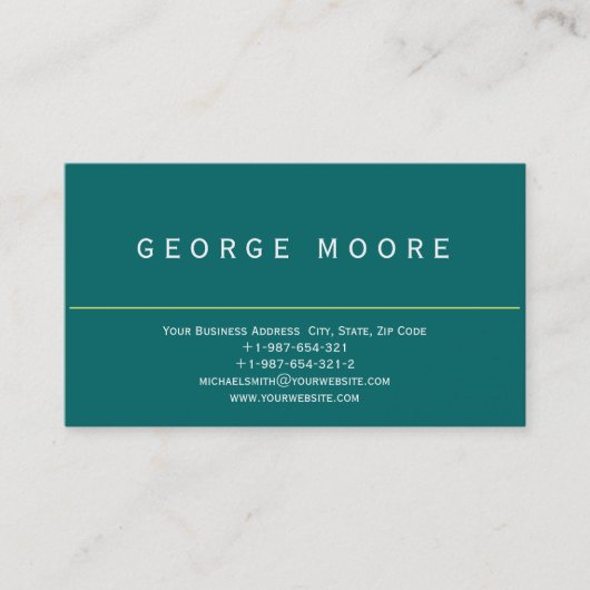 モダンシンプル普通名刺 名刺 (正面)