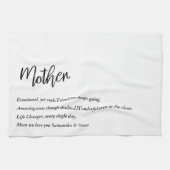 モダンシンプル最高の母刻まで美しい最高のギフト キッチンタオル (横)