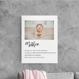 モダンシンプル最高の母刻まで美しい最高のギフト キャンバスプリント