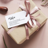 モダンシンプル最高の母刻まで美しい最高のギフト ギフトタグ