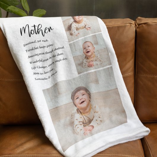 モダンシンプル最高の母刻まで美しい最高のギフト フリースブランケット