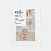 モダンシンプル最高の母刻まで美しい最高のギフト フリースブランケット (正面)