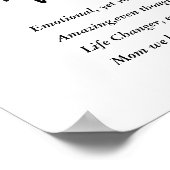 モダンシンプル最高の母刻まで美しい最高のギフト ポスター (角)