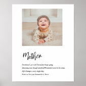 モダンシンプル最高の母刻まで美しい最高のギフト ポスター (正面)