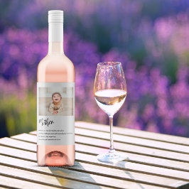 モダンシンプル最高の母刻まで美しい最高のギフト ワインラベル