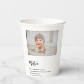 モダンシンプル最高の母刻まで美しい最高のギフト 紙コップ (裏面)