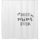 モダンシンプル最高の母 シャワーカーテン (正面)