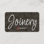 モダンシンプル木工 名刺 (裏面)