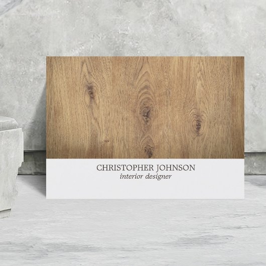 モダンシンプル木製軽量インテリア設計者 名刺