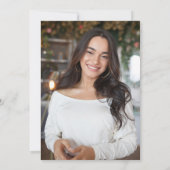 モダンシンプル水彩イラストレーション卒業 招待状 (裏面)