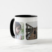 モダンシンプル父の日Instagramフォトコラージュ マグカップ (正面左)