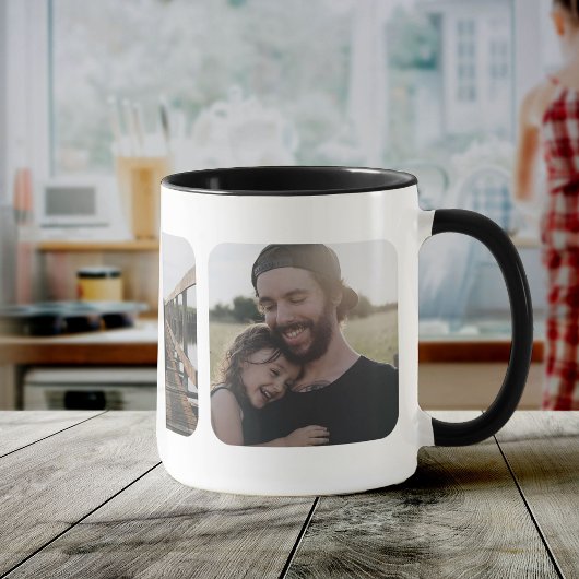 モダンシンプル父の日Instagramフォトコラージュ マグカップ