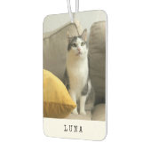 モダンシンプル猫の写真 カーエアーフレッシュナー (左)