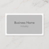 モダンシンプル白グラファイトミニマリスト水平 名刺 (正面)