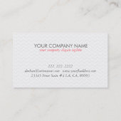 モダンシンプル白ジグザグ山形 名刺 (裏面)