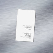 モダンシンプル白トレンディーミニマリスト マグネット名刺 (インサイチュ)