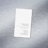 モダンシンプル白トレンディーミニマリスト マグネット名刺 (インサイチュ)