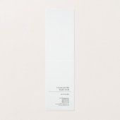 モダンシンプル白トレンディーミニマリスト 名刺 (外部フラット)