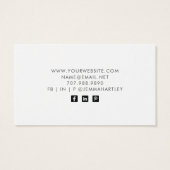 モダンシンプル白黒イヤリング表示 (裏面)