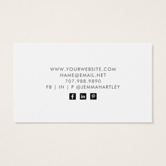 モダンシンプル白黒イヤリング表示 (裏面)