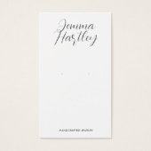 モダンシンプル白黒イヤリング表示 (正面)