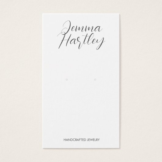 モダンシンプル白黒イヤリング表示 (正面)