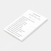 モダンシンプル白黒エレガント習慣トラッカー ポストイット (アングル)