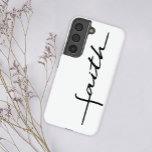 モダンシンプル白黒スクリプト信仰 SAMSUNG GALAXY S22ケース<br><div class="desc">モダン、シンプルと実用的なサムスンのケース。簡単かつ迅速に詳細でパーソナライズし、単にボタンを押カスタマイズす。</div>