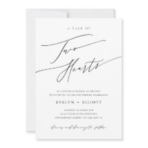 モダンシンプル白黒タイムレス結婚ズ