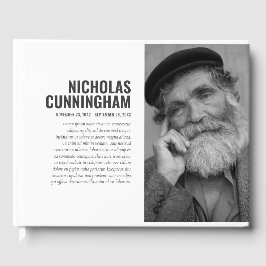 モダンシンプル白黒フィルタメモリアル ゲストブック