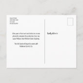 モダンシンプル白黒写真卒業 案内ポストカード (裏面)