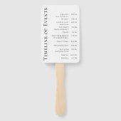 モダンシンプル白黒結婚の – ハンドファン (裏面)