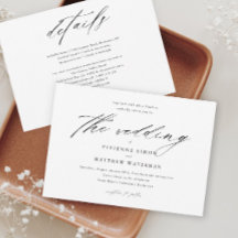 モダンシンプル白黒結婚ズ