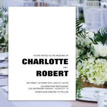 モダンシンプル白黒結婚ズ