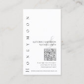 モダンシンプル白黒結婚登録簿 名刺 (裏面)