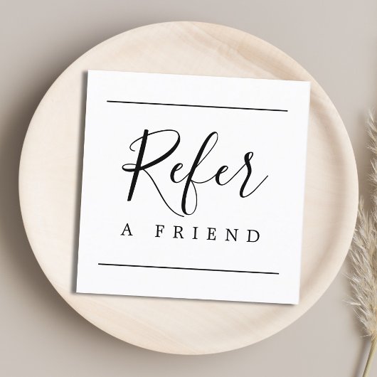 モダンシンプル白黒美しい 紹介カード