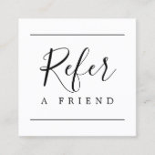 モダンシンプル白黒美しい 紹介カード (正面)