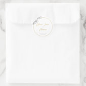 モダンシンプル白黒金ゴールドオ結婚ラン ラウンドシール (バッグ)