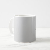 モダンシンプル白黒飛んでいる鳩 コーヒーマグカップ (正面左)