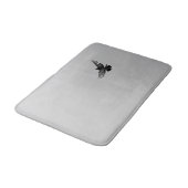 モダンシンプル白黒飛んでいる鳩 バスマット (アングル)